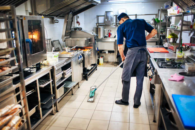 how to make floors less slipepry