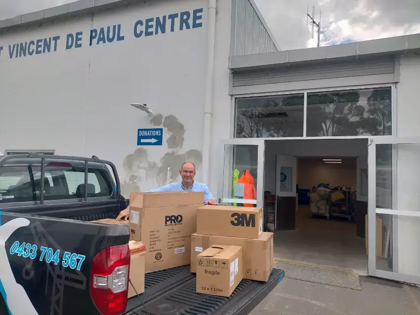 Donation to St Vincients de Paul