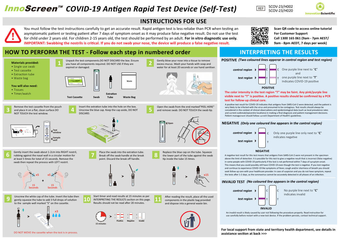 Innoscreen Rapid Antigen Tests - 20 Pack - Image 3
