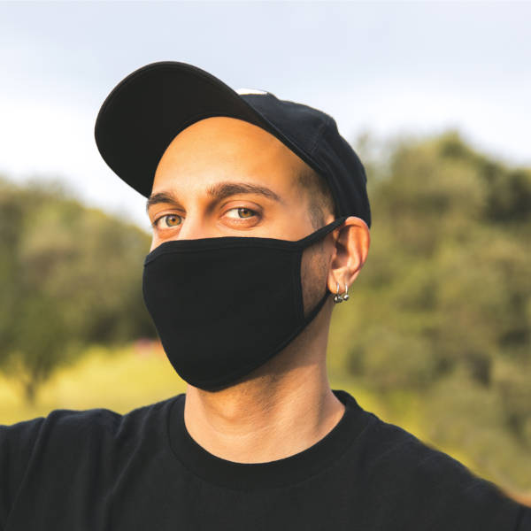 UNISEX Cloth Mask, Triple layered, Cotton, reusable, washable - In Stock