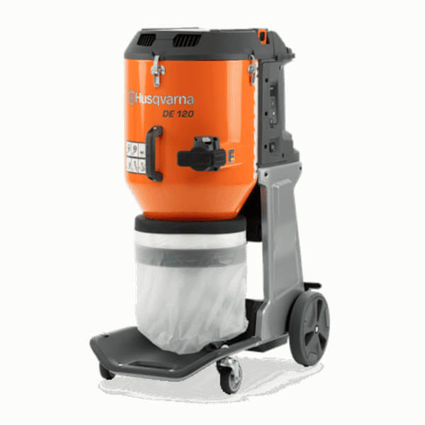 DE120 HEPA Concrete Dust Extractor vacuum - Husqvarna