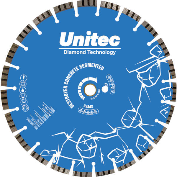 Destroyer Pro Universal- Hard- Abrasive Diamond Blade - UNITEC