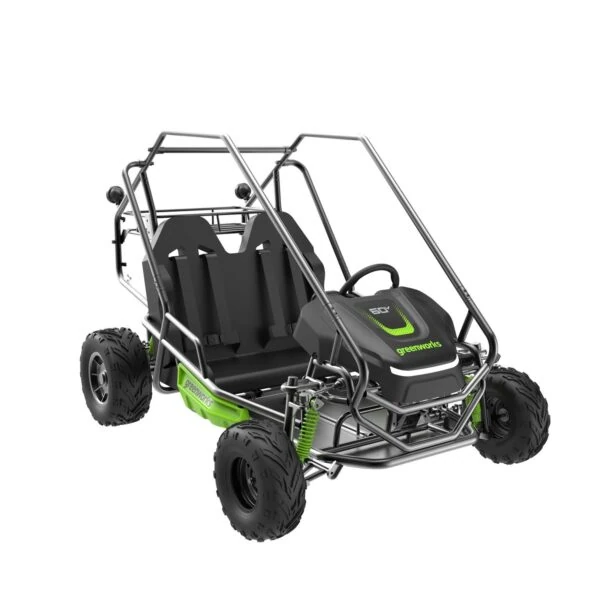 Greenworks 60V STEALTH All-Terrain Electric Teen Go-Kart Buggy | Powerful & Quiet - Image 2