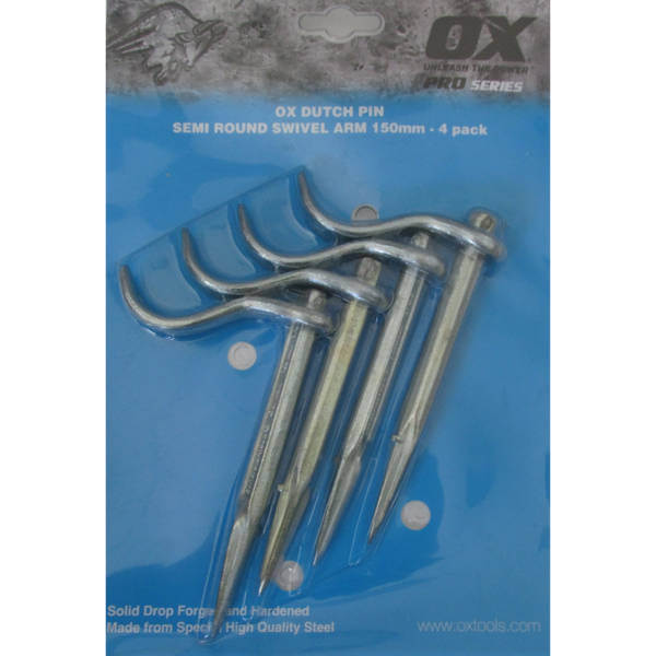 Ox Dutch Pins 4 Pack - OX Tools