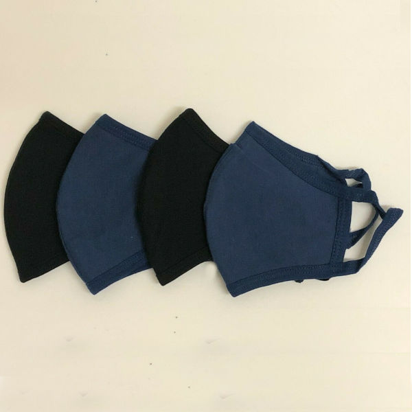 UNISEX Cloth Mask, Triple layered, Cotton, reusable, washable - In Stock - Image 2