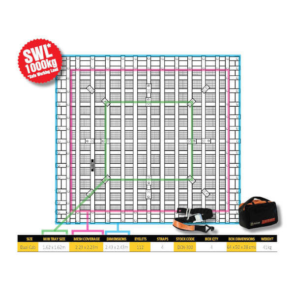 Dual Cab Cargo Net - Gladiator - Image 2