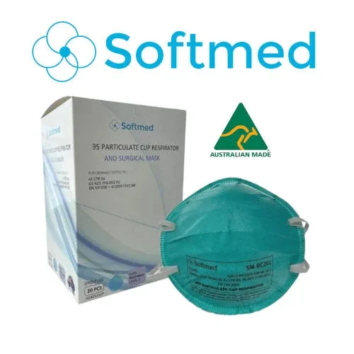 P2 / N95 Surgical Mask Cup- Softmed - 20 Pack