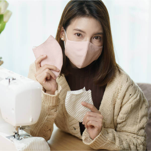 Women's Mask - Reusable Cotton with Filter Pocket + 2 Filters