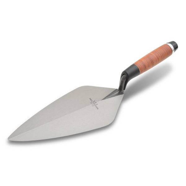 London Brick Trowel 12" (Wide) Leather Handle - Marshalltown